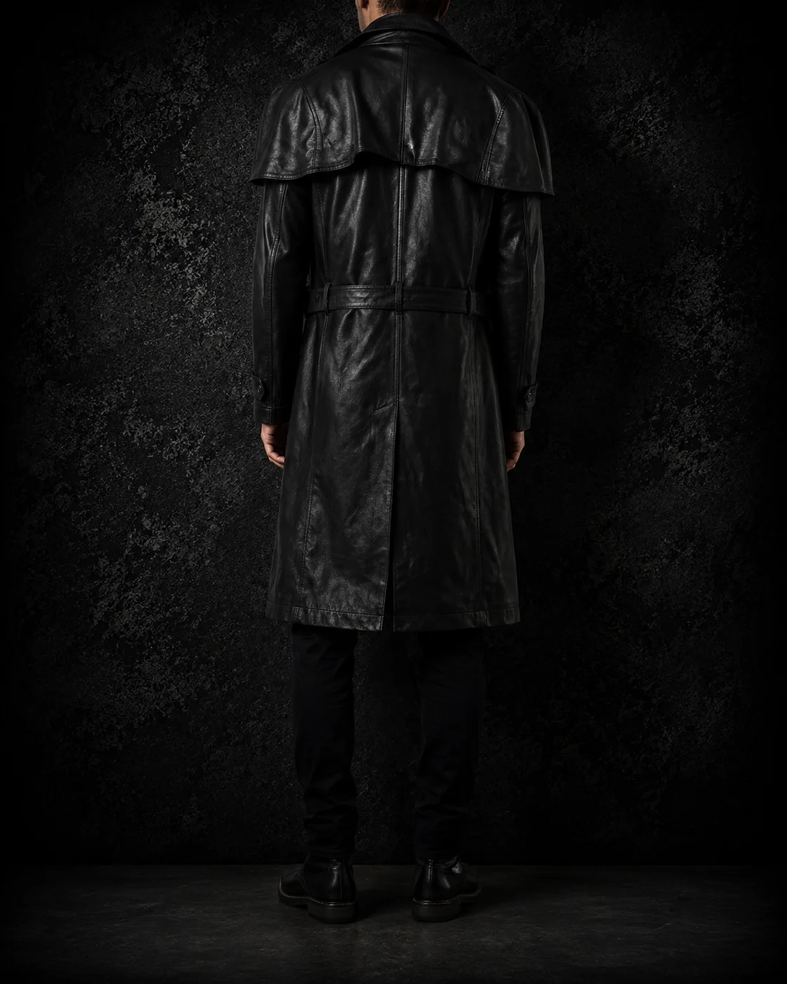 Blackcrest Leather Duster Coat alternate