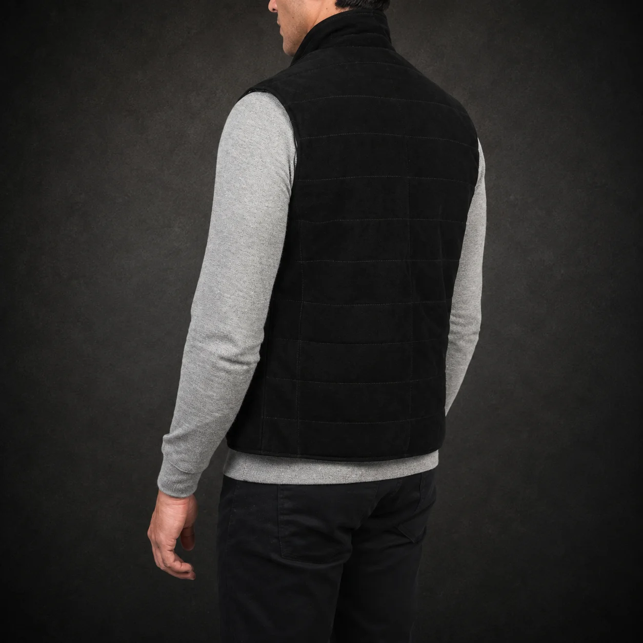 Ashton Black Suede Vest alternate