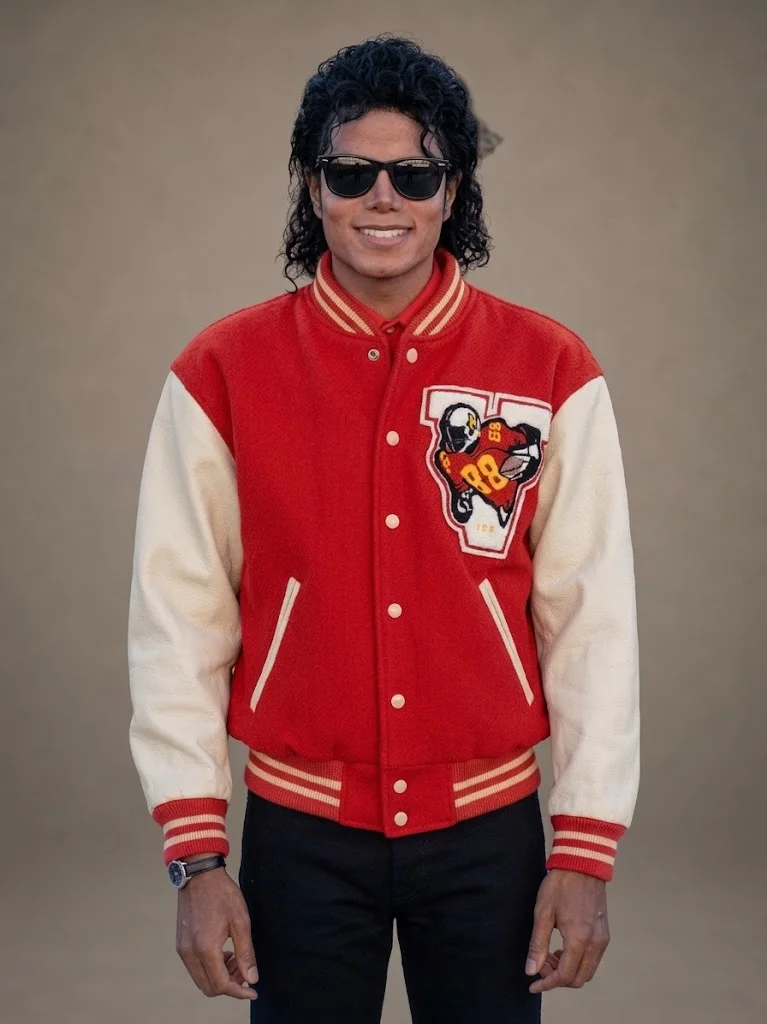 Michael Jackson Red Varsity Jacket 2026