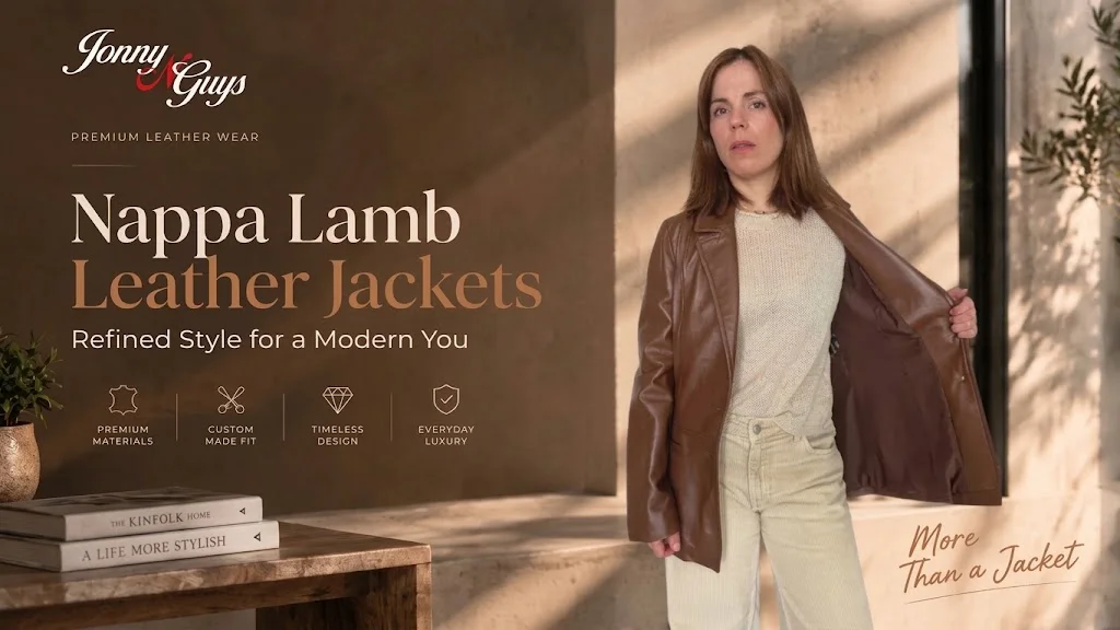 Nappa Lamb Leather Jackets: Why Caramel Brown Works