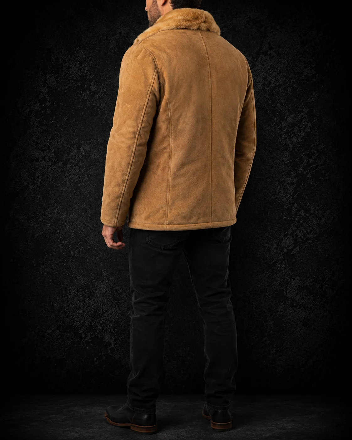 Soren Beige Suede Shearling Coat alternate